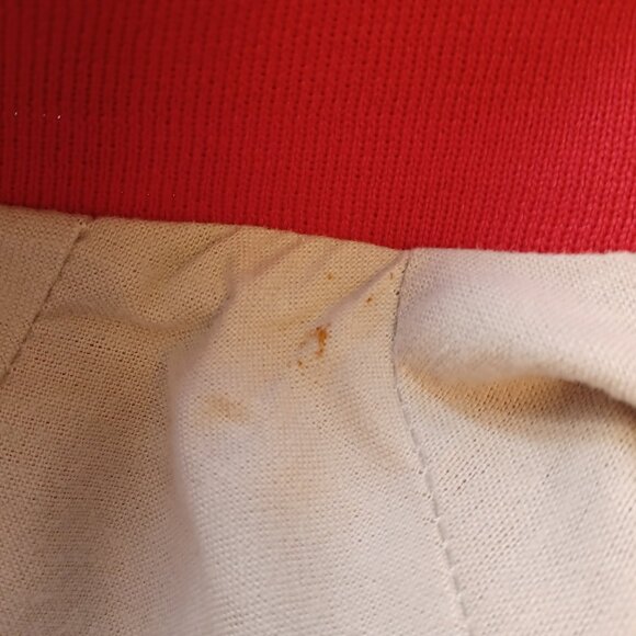 1980s Pla-Jac by Dunbrooke E-One Fire Trucks Red Satin Jacket Adult Large - Picture 13 of 16